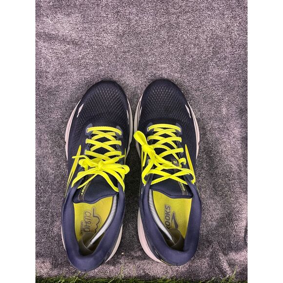 Brooks Ghost 15 Men’s Running Sneakers Blue Yellow Size 11.5 main image 6